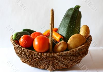 Vegetables in the basket