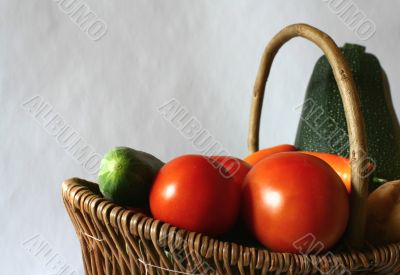 Vegetables in the basket