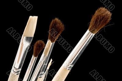 Brush on black