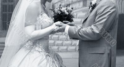 Newly-married couple