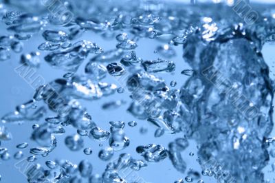 blue water bubbles