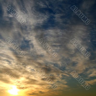 sunset sky
