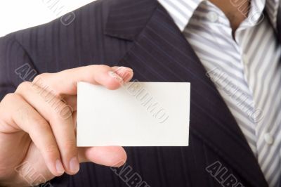 empty business card