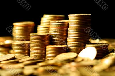 golden coins