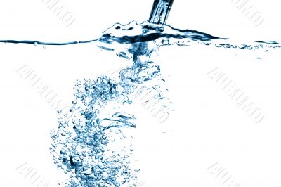 water stream falling