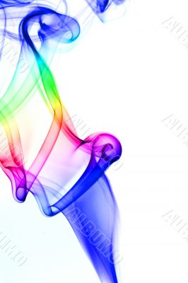 multicolored smoke