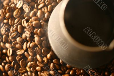 Grains of coffee
