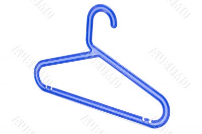 Plastic blue hanger