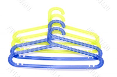 Plastic colored hanger