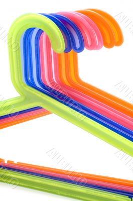 Plastic hanger closeup