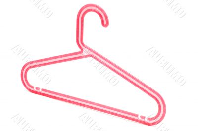 Plastic red hanger