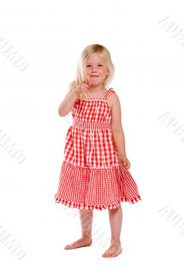 Cheeky little girl