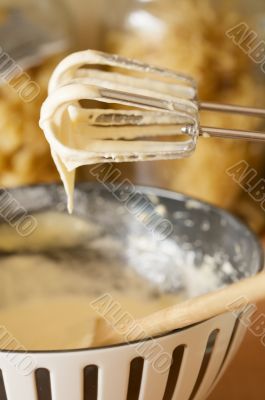 Making cake