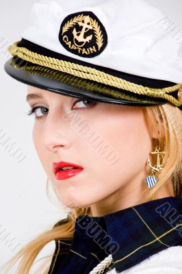 Cool blond young woman