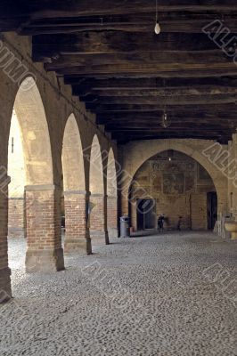Castle of Pandino, the court