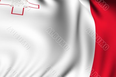 Rendered Maltese Flag
