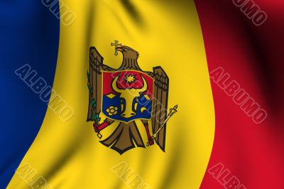 Rendered Moldovan Flag
