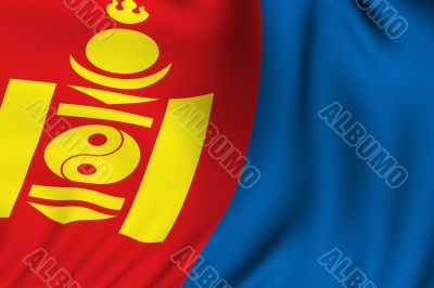 Rendered Mongolian Flag