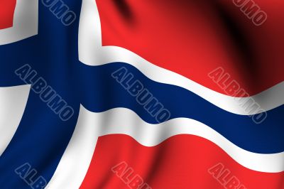 Rendered Norwegian Flag