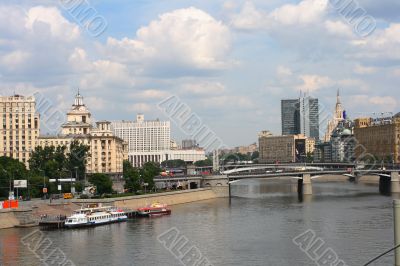 River embankment in Moscow