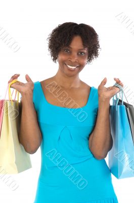 Attractive shopping girl