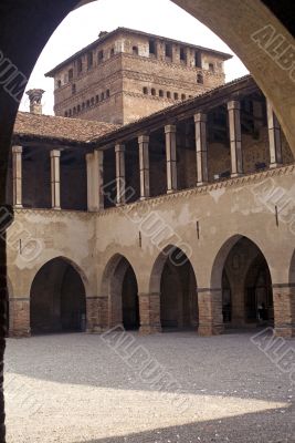Castle of Pandino, the court