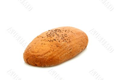 Bread isolated on a white background.