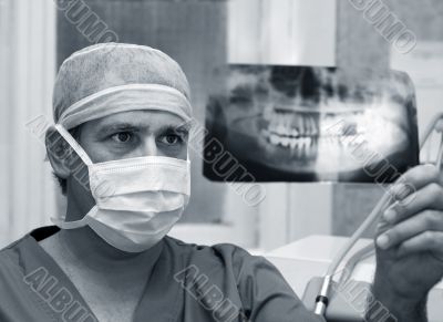 Doctor with x-ray