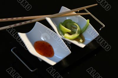Asia table food.