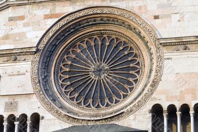 Cremona, rose window of the Cathedral