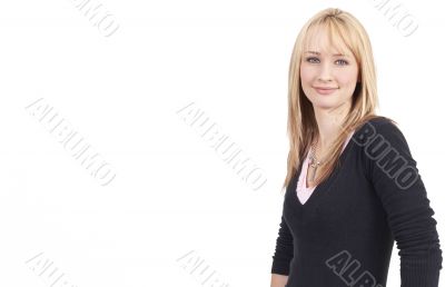 Beautiful blonde businesswoman