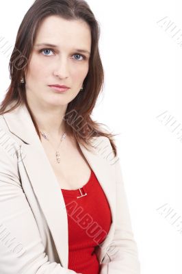 Beautiful brunette businesswoman