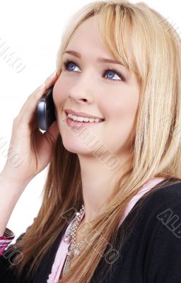 Beautiful blonde businesswoman