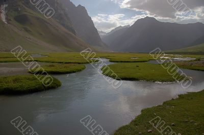 River with islands