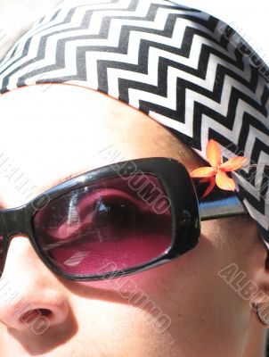 girl with flower in her hair