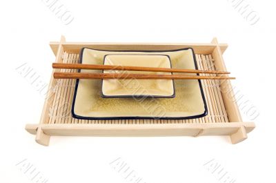 Abstract Chopsticks and Bowls