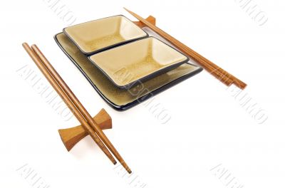 Abstract Chopsticks and Bowls