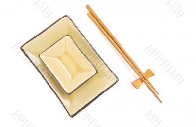 Abstract Chopsticks and Bowls