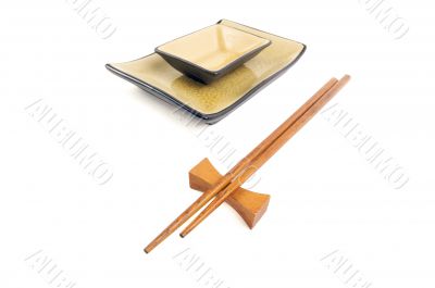 Abstract Chopsticks and Bowls