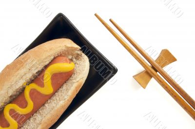 Hot Dog and Chopsticks