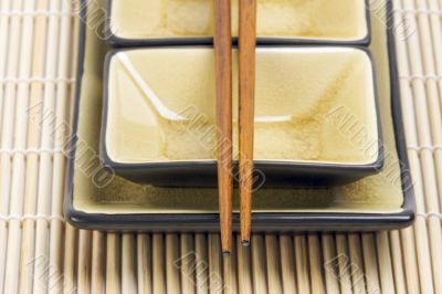 Abstract Chopsticks and Bowls