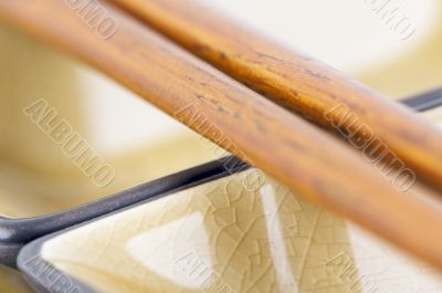 Abstract Chopsticks and Bowls