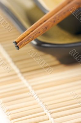 Abstract Chopsticks and Bowls