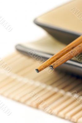Abstract Chopsticks and Bowls