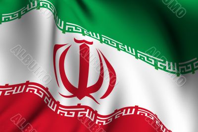 Rendered Iranian Flag