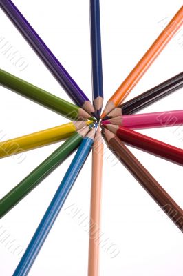 colored crayons