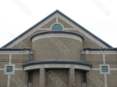 modern brick church