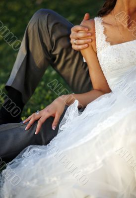 Groom and the bride