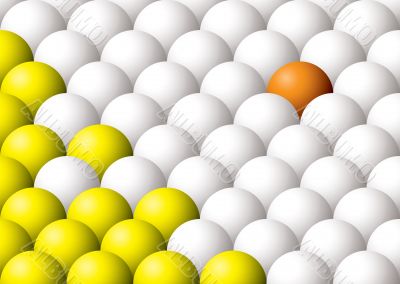 odd ball out orange