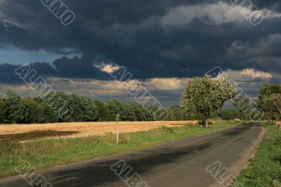 Landscape before the storm